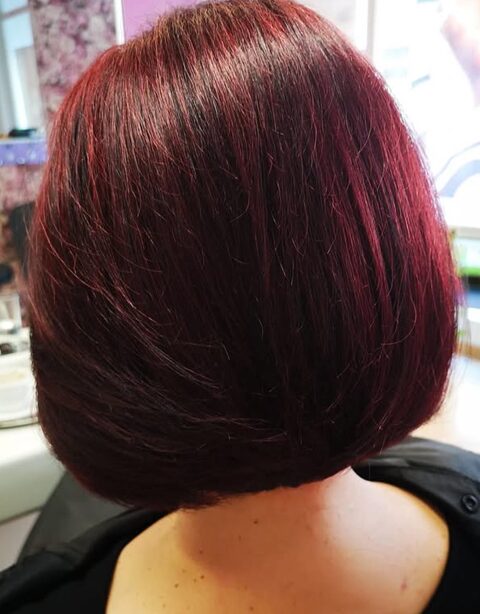 Haare Färben Wien – Roter Bob bei Friseur Tanja in 1180 Wien